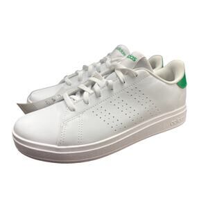 Adidas Kid's Advantage Base 2.0 J Tennis Shoes Green & White Size 4 New